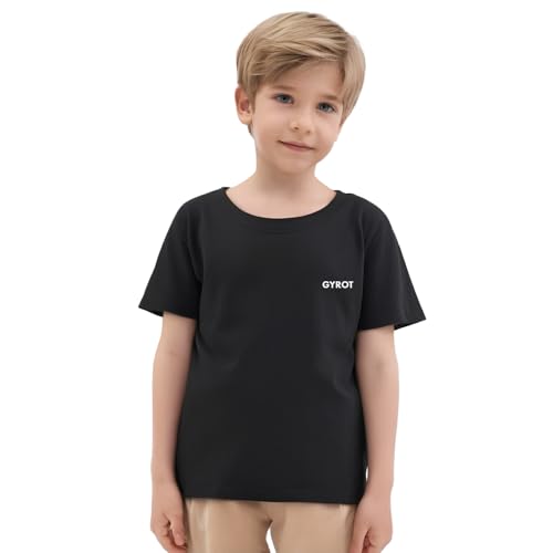 Kids T-Shirts Short Sleeve Cotton Plain Top Tees Boy & Girl Unisex Toddler Children2