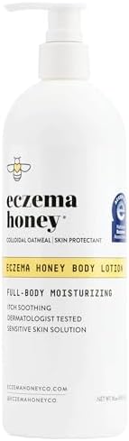 ECZEMA HONEY Oatmeal Body Lotion, Natural Dry Skin Repair (16 Oz)