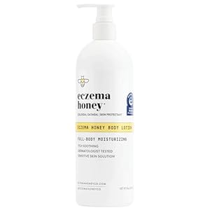 ECZEMA HONEY Oatmeal Body Lotion – Hand & Body Cream for Eczema Relief – Natural Dry Skin Repair (16 Oz)
