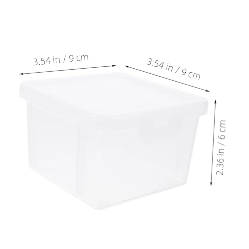 2 Piezas Caja Transparente Cuadrada para Monedas miniatura 2