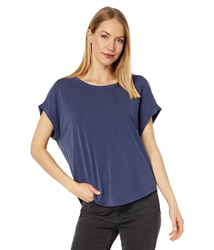 Lucky Brand Women's Sandwash Dolman Tee, Navy