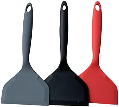 FRAVA Silicone Spatula, Pancake Shovel, Pancake Slice, Wide Shovel, Non-Stick, Heat Resistant. Food Safe, BPA Free Perfect For Omelettes, Fish, Pancakes, Pizza, Crepes, Brownies & More Dishwasher Safe