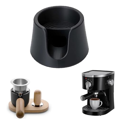 ZVBRSKM Luxe Cafe Kaffee Tamping Station, Tamping Station für Espresso, Kaffee Zubehör mit Abklopfer Behälter, Coffee Machine Mat, Untersetzer für Kaffeemaschine