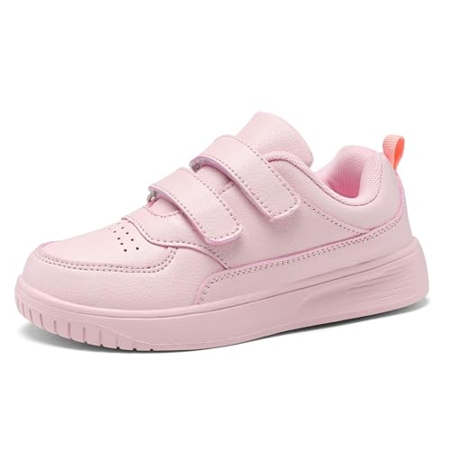 RTOUNT Mädchen Rosa Sportschuhe Kinder Laufschuhe Kinderschuhe 31 EU Einstellbar Leichtgewichts Atmungsaktiv Freizeit Straßenlaufschuhe Unisex