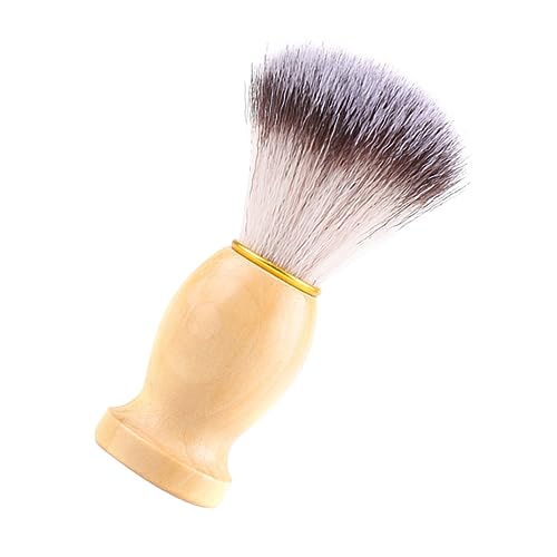 BESTYASH 1Pc Wooden Handle Shaving Brush for Men Portable Brush Premium Beard Care Tool for Comfortable Shaving Experience Easy to Hold Design for Personal Grooming