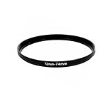 72 mm - 74 mm Filter Adapter Step-Up Adapter Filteradapter Step Up 72-74