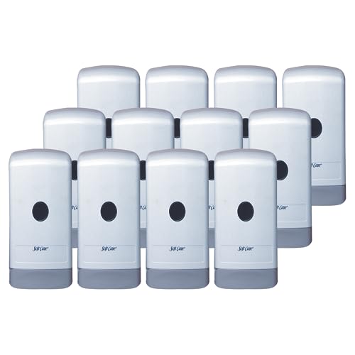 Image of Diversey D05494 Soft Care Elite Dispenser, Dispenses 1000-mL Soft Care BIB Cartridge Hand Soap Refills, Gray Plastic, 1-Dispenser (Pack of 12)