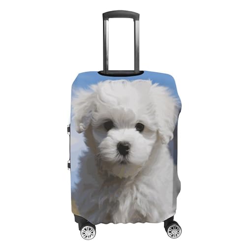 Housse de protection lavable anti-rayures pour valise motif chien