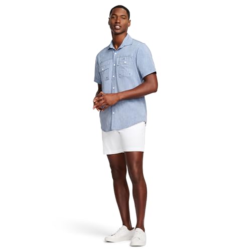 IZOD Men's Sunshield Performance Button Down Short Sleeve Shirt3