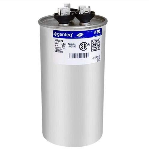 OEM Upgraded Replacement for Lennox Armstrong Ducane Round Capacitor 55/7.5 440 Volt X3087 X308701