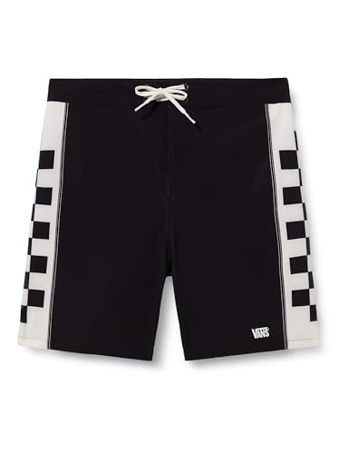 Boardshort Vans Garçon : maillot de bain bermuda noir de sport aquatique ado