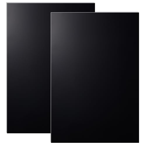 OLYCRAFT 2枚 ABS プラスチックシート 300x200mm 厚さ3mm 黒 プラスチックプレート 模型用 硬質プラスチックシート 建築モデル モデリング パネル DIYクラフト ハンドメイド材料