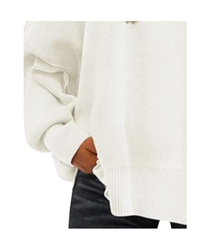 Image of SEMATOMALA Women's Oversized Plain Batwing Sweaters Fall Winter Crewneck Trendy Pullover Knit Jumper Tops
