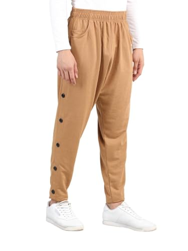 Image of CHKOKKO Men Casual Track Pant Gym Workout Lower with Pocket Camel XXL
