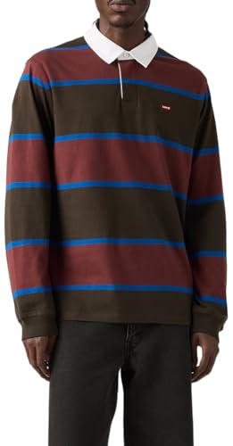 Levi's Men's Classic Long Sleeve Rugby Shirt, (New) Samo Andorra, Medium
