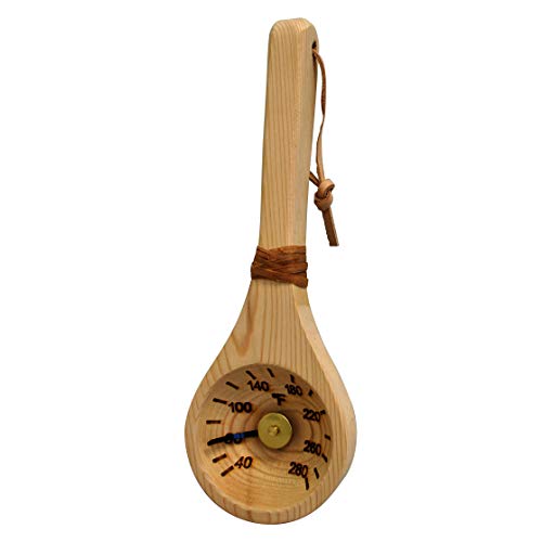 Northern Lights Group Cedar Sauna Ladle Thermometer - Fahrenheit