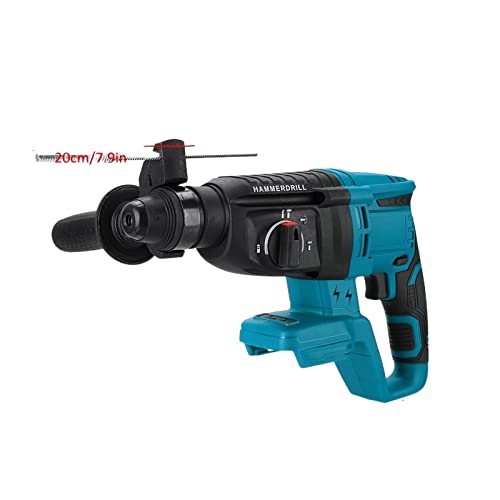 TEMSOOM Bürstenloser elektrischer Bohrhammer, wiederaufladbarer elektrischer Multifunktions-Schlagbohrer, kompatibel mit… – Bild 6