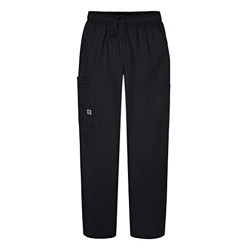 Sivvan Women's Scrubs Drawstring Cargo Pants - S8200 - Black - M
