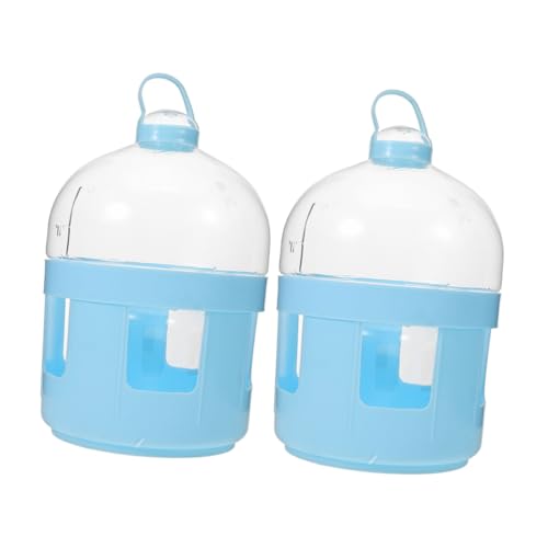 TOYANDONA Bebedero para Pájaros Botella De Agua Abs 2l Transparente para Jaula Suministros para Aves y Codornices Uso En Aviarios y Hogares