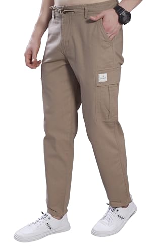 Image of DIVISIVE Men's Loose Fit Linen Blend Cotton Cargo Pants