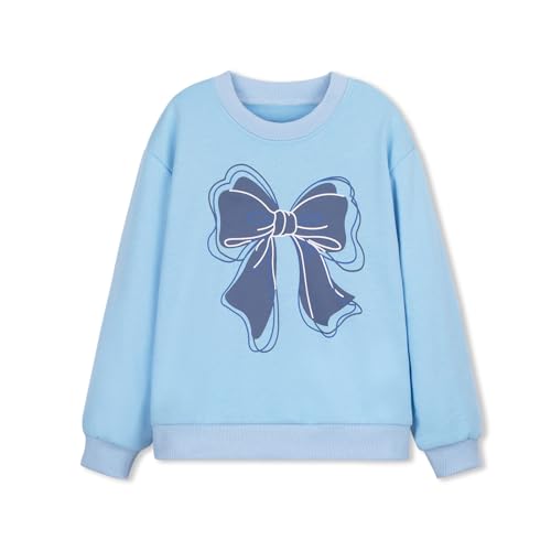 Image of weLaken Unicorn Sweatshirts for Girls Thick Cotton Pullover Tops Fall Winter Children Girls Clothing