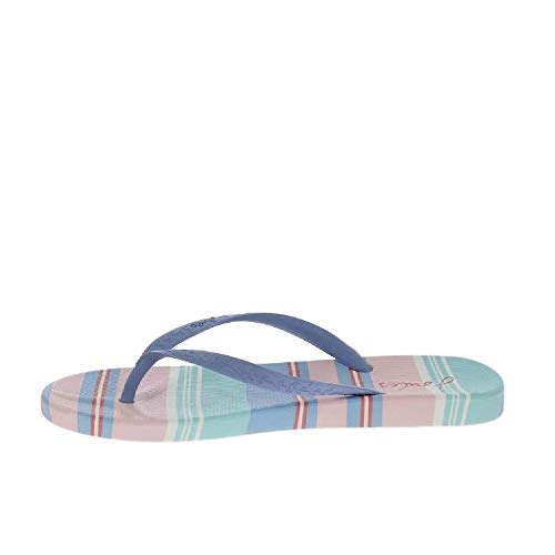 Joules 201341 Flip Flops Uk8 Pink Stripe #TOP4