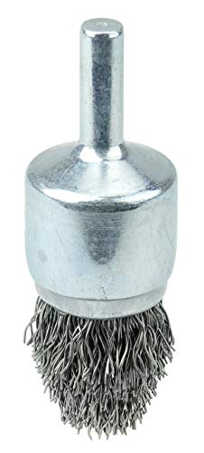 Image of Weiler 10307 Controlled Flare Crimped Wire End Brush 3 /4 inch, .020 inch Steel Fill, Made in The USA (Pack of 10)