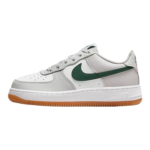 Image of Nike Air Force 1 Big Kids' Shoes Photon Dust /White-Fir-Gum Med Brown