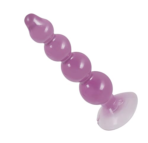 You2Toys Analstab 'Anal Beads' - flexibler Analdildo für Frauen und Männer, transparent-lilafarbener Analkugelstrang mit 4 Kugeln für anale Vergnügen