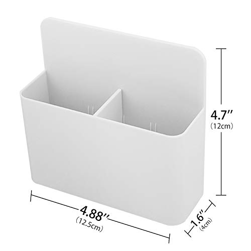 MoKo Magnetisch Markerhalterung, Magnet Ablage Whiteboard Stifthalter Schulbedarf für Schulleben Kühlschrank Whiteboard Schließfach und andere magnetische Oberflächen, Weiß