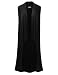 BIADANI Women Classic Sleeveless Drape Soft Long Maxi Cardigan
