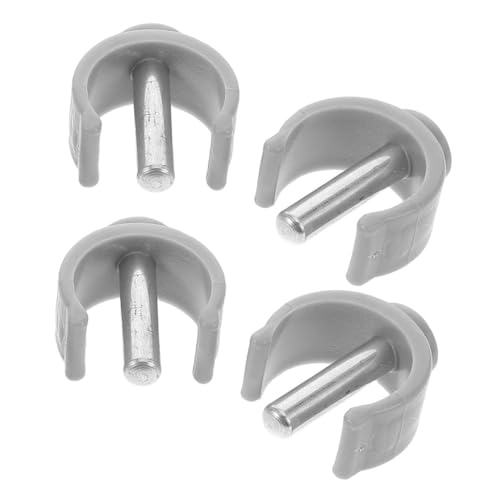 FRCOLOR 4pcs Folding Cane for Men Parts Cane Grip Attachment Replacement Tube Clip for Walker Crutch Secure Clamp Buckle