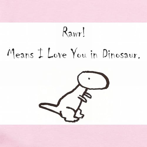 CafePress RAWR! Means I Love You in Dinosaur Infant Bodysuit Cute Infant Bodysuit Baby Romper2