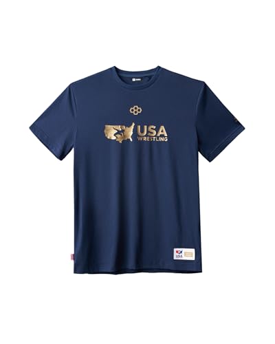 USA Wrestling Membership Elite Super Soft T-Shirt - Navy,LG