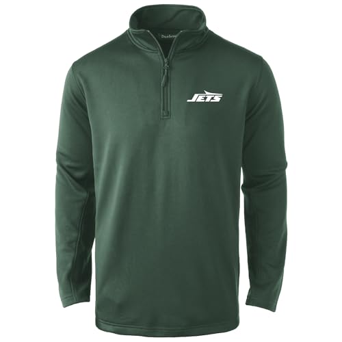 Image of Dunbrooke Men's Royal Buffalo Bills All-Star Tech Quarter-Zip Top