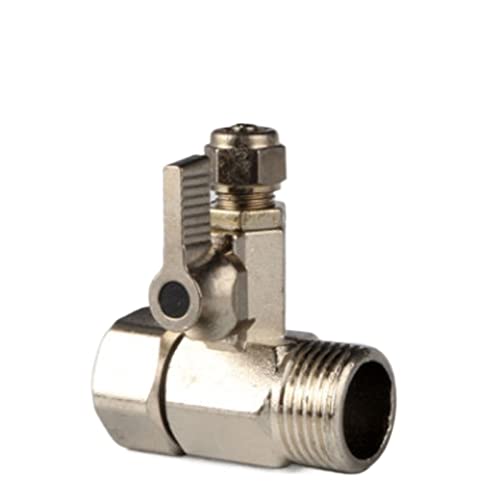 Adaptateur purificateur d'eau 1/2 vers 1/4 avec robinet à bille en zinc