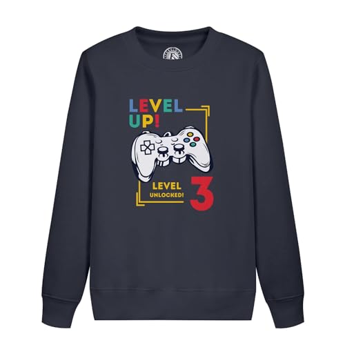Cadeau jeux video anniversaire enfant avec le sweatshirt level up original et confortable