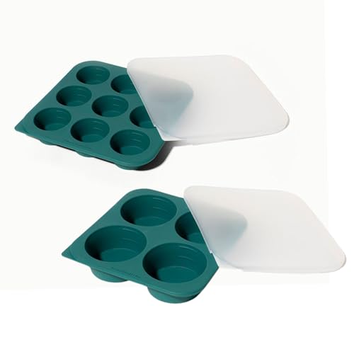 Set de 2 Moldes de Silicona para Congelar con Tapas miniatura 1