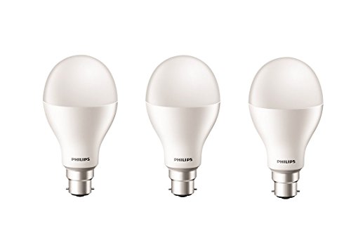 Image of PHILIPS Base B22 17-Watt LED Bulb (Cool Day Light) - Pack of 3