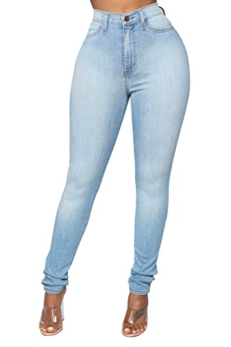 KUNMI Womens Classic High Waisted Skinny Stretch Butt Lifting Jeans Slim Fit Denim Pants3