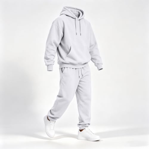 Elneeya Sweatsuits for Men Oversized Jogger Sets Fall Sport Two Piece Set - image 3