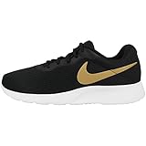 Nike Zapatillas Tanjun Black/Metallic Gold White Zapatillas de Deporte, Unisex Adulto, Multicolor (Aq7154 001, 42.5 EU (8 UK)