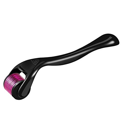 DRS Black-Pink Dermaroller mit 540 Nadeln, der Klassiker - das Original, Nadeln aus Edelstahl, Gebrauchsanweisung auf Deutsch und Englisch, Nadellänge:0.50mm