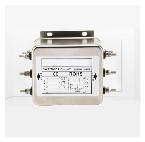 Filtro de potencia trifásico tres cables CW12D-30A-S bloque salida 30A