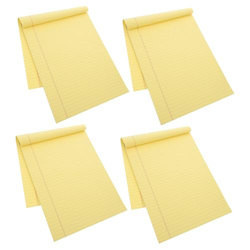 HAPINARY 4 Piezas Tomar Papel Padena De Notas El Cuaderno Computadora Portátil Libreta Digital Escritorio Cuaderno De Reuniones Pequeño Bloc De Notas Bloc Cuadernos Pizarra Yellow Papel