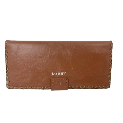 Hungarian Flowers Folk Art Embroidered Bi-Fold Wallet, Beautiful floral Folk Art Flat Large Wallet, Hungarian Folk Art Embroidery Wallet Gift (Bi-fold Flat, Brown)2