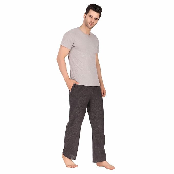 affitude auto Shakambhri Mens Pajama Elastic Waist Bottoms Lounge Pants Lightweight Pajamas With Pocket Usefull -Night wear;Gym;Morning Evening walk & Soft Cotton Fabric -Free Size Upto 28 to 36 Inches (Black)-picture-44