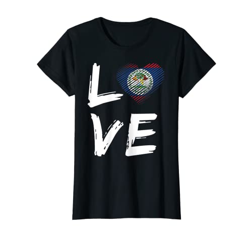 Mujer OOtees - Belice Love Camiseta