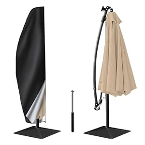 Patio Umbrella Cover, Patio Umbrella Cover Waterproof, Outdoor Umbrella Cover, Cantilever Umbrella Cover for 9ft to 11ft Offset Umbrella