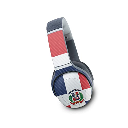 Image of MightySkins Carbon Fiber Skin Compatible with Skullcandy Crusher Evo Wireless - Dominican Flag | Protective, Durable Textured Carbon Fiber Finish | Easy to Apply | Made in The USA